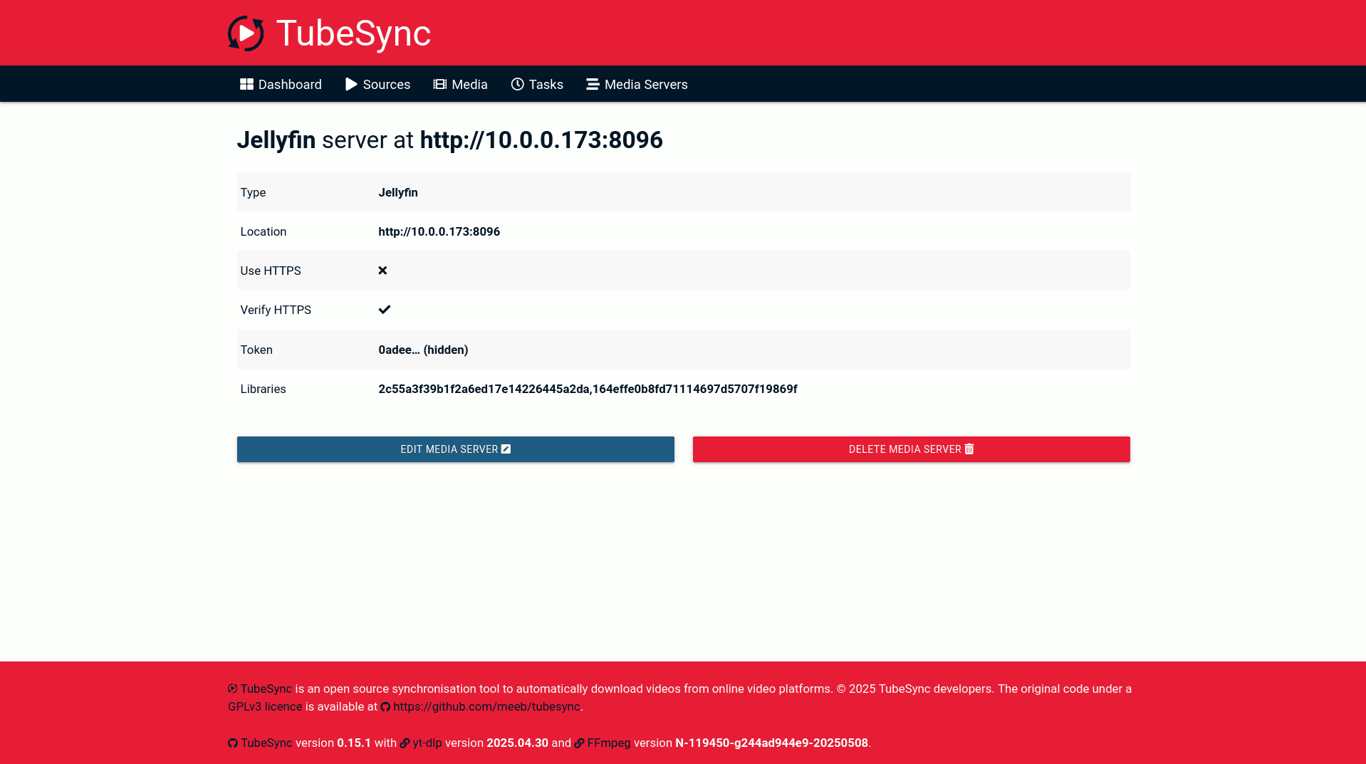 A diagram of the homelab Docker tubesync.